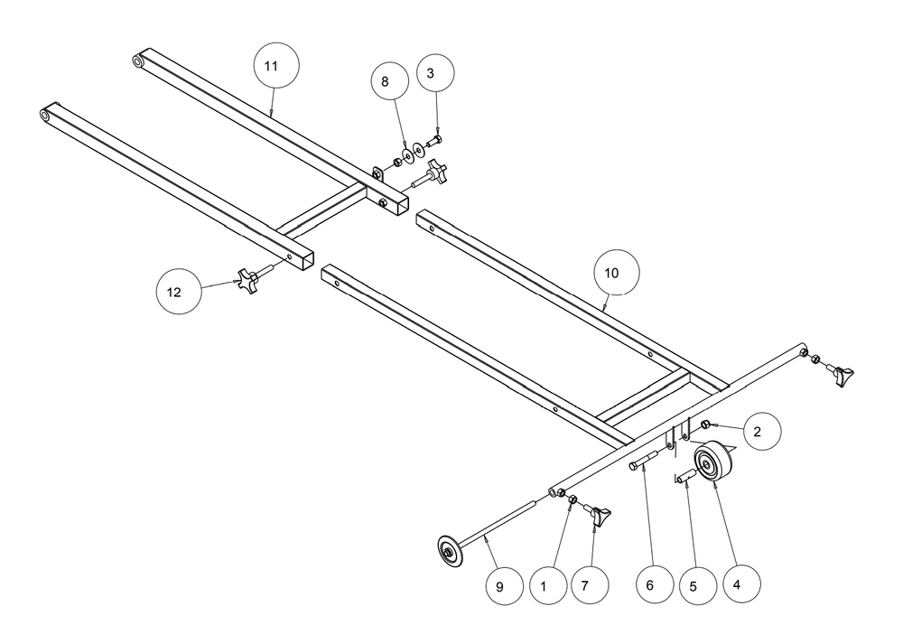Section 16 Diagram and Parts List for MK-4020B 167439-20 MK Diamond Concrete Saw